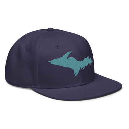 Upper Peninsula Snapback | 6-Panel - Huron Blue