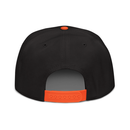 'Detroit Life' Flat Bill Snapback | 6-Panel - Orange