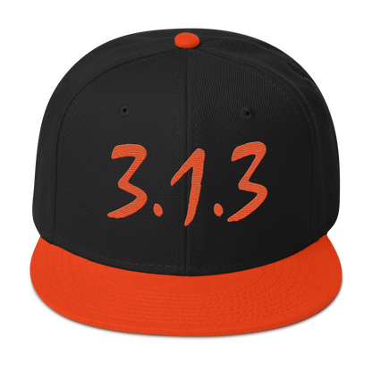 Detroit '313' Snapback (All Orange Compton Font) | 6-Panel