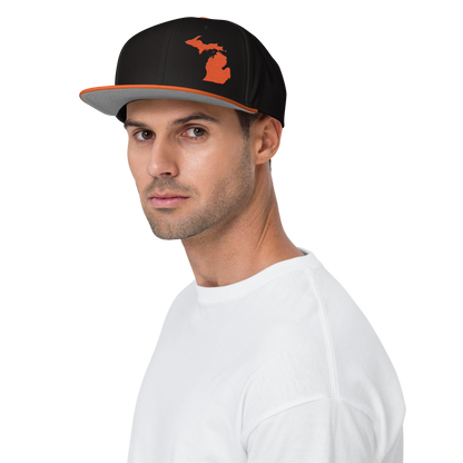 Michigan Snapback | 6-Panel - Orange Outline