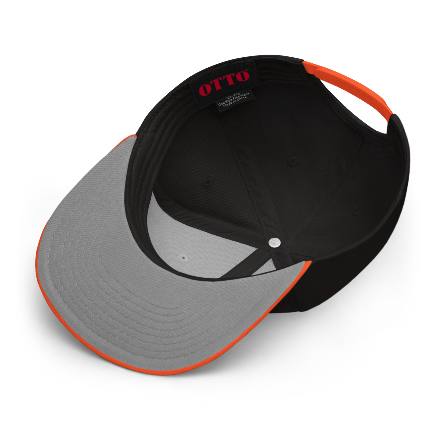 'Detroit Life' Flat Bill Snapback | 6-Panel - Orange