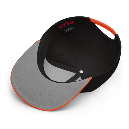 'Detroit Life' Flat Bill Snapback | 6-Panel - Orange