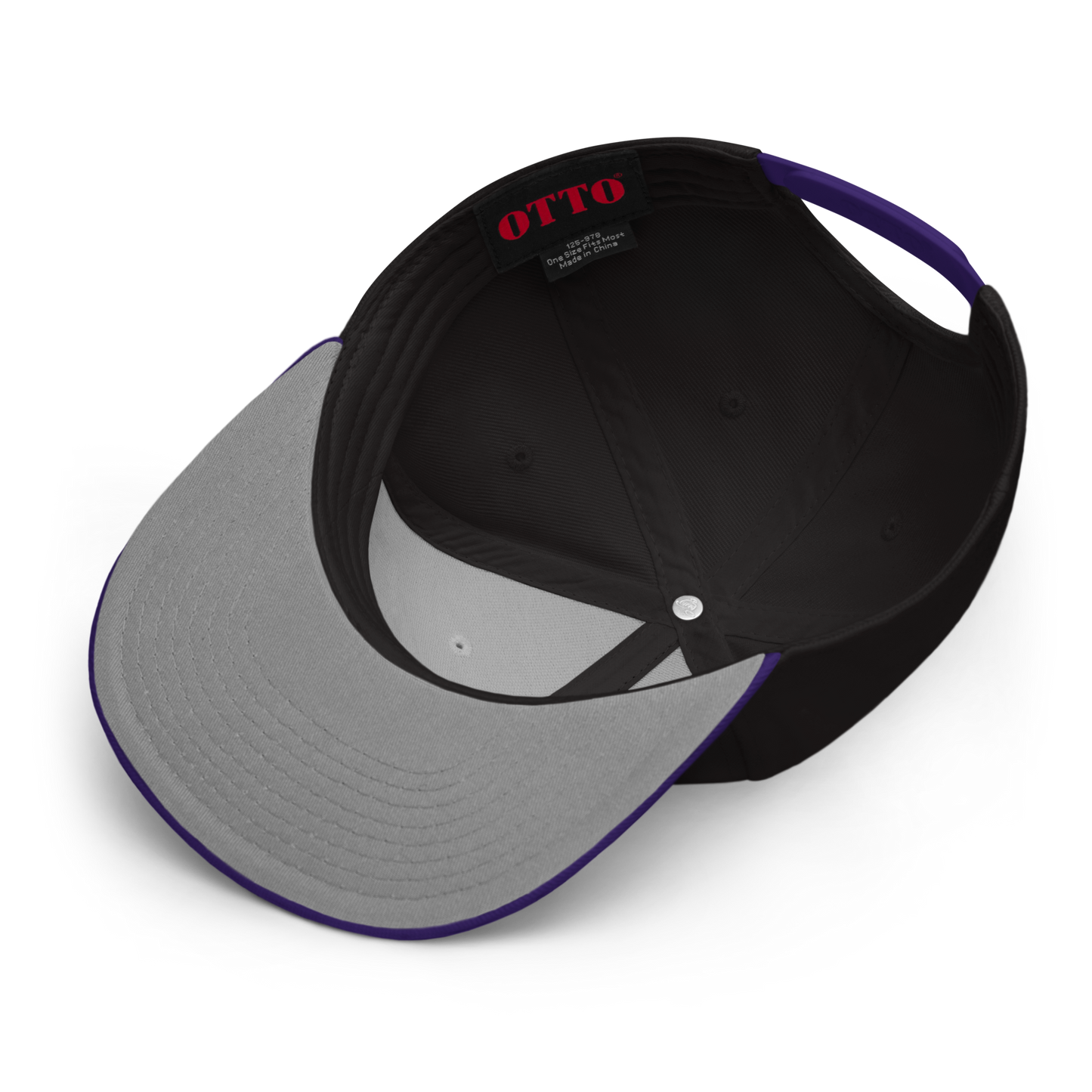 Detroit '313' Snapback (Glam Font) | 6-Panel - Purple