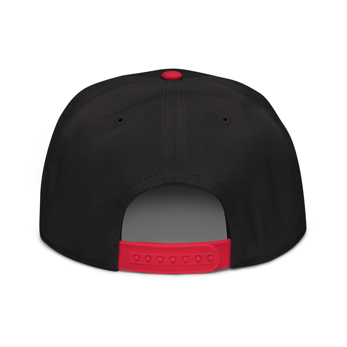 'Detroit' Flat Bill Snapback (OED Tag) | 6-Panel - Red