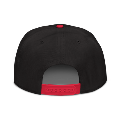 'Detroit' Flat Bill Snapback (OED Tag) | 6-Panel - Red