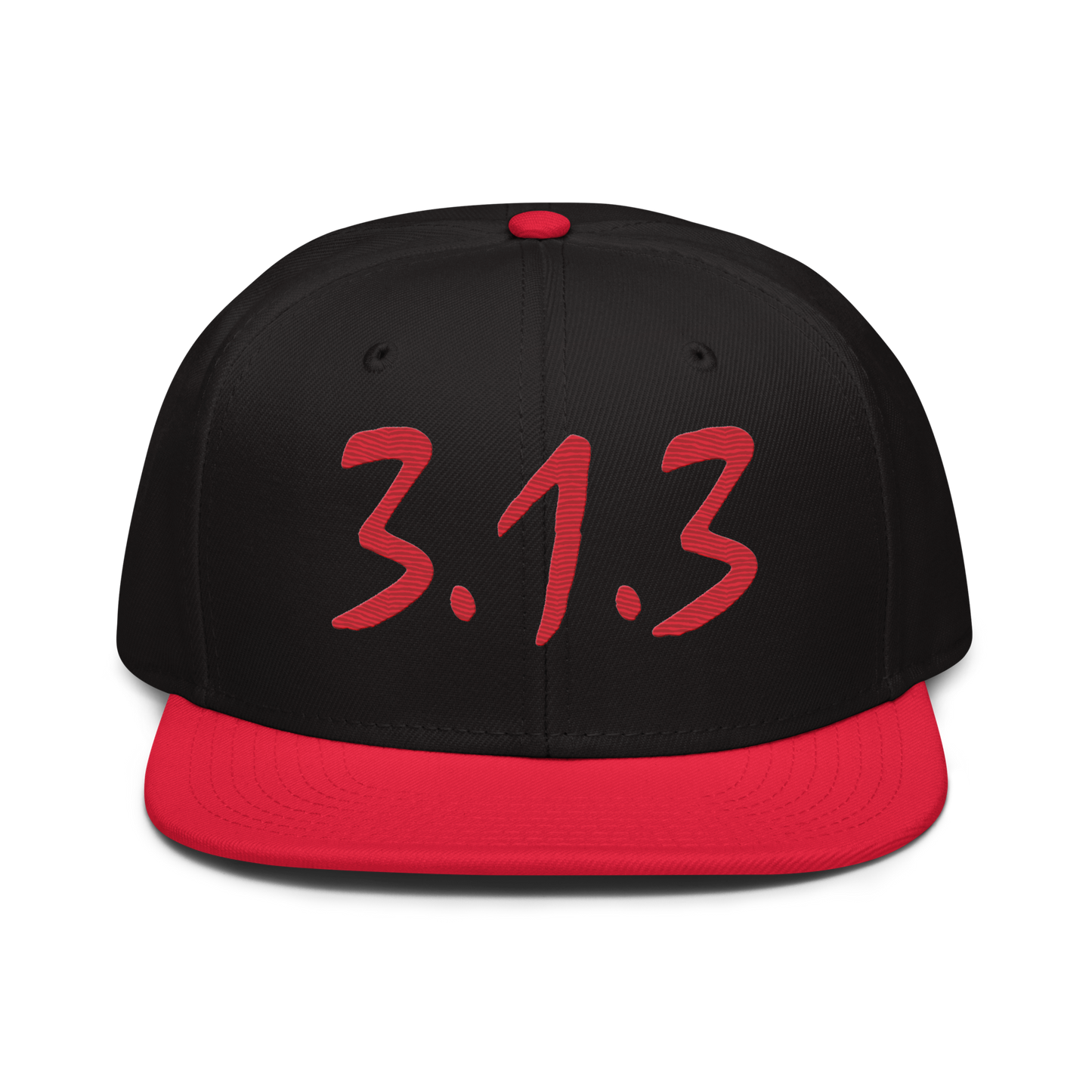 Detroit '313 Snapback (All Red Compton Font) | 6-Panel