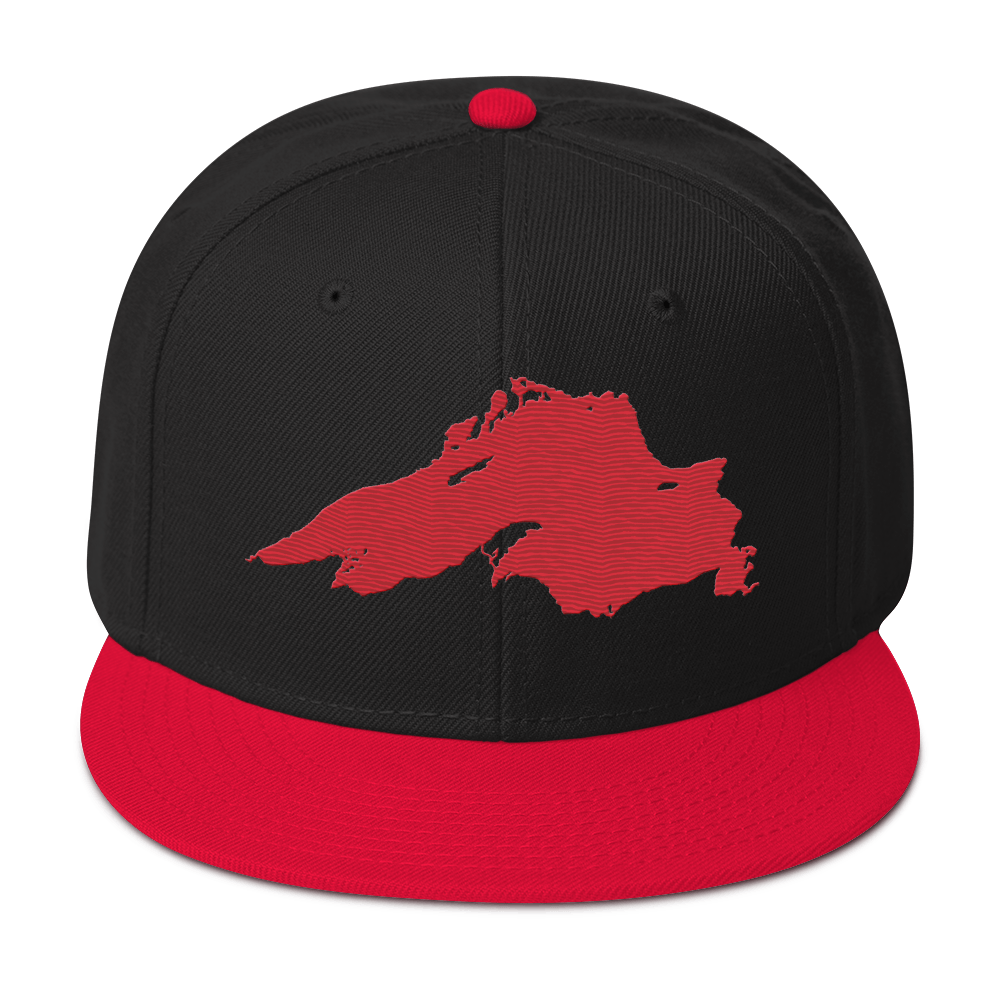 Lake Superior Snapback | 6-Panel - Red