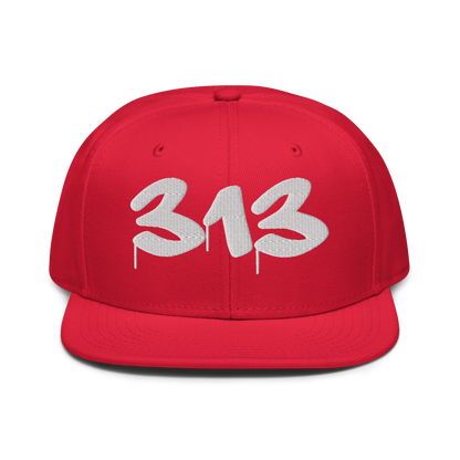 Detroit '313' Snapback (Tag Font) | 6-Panel