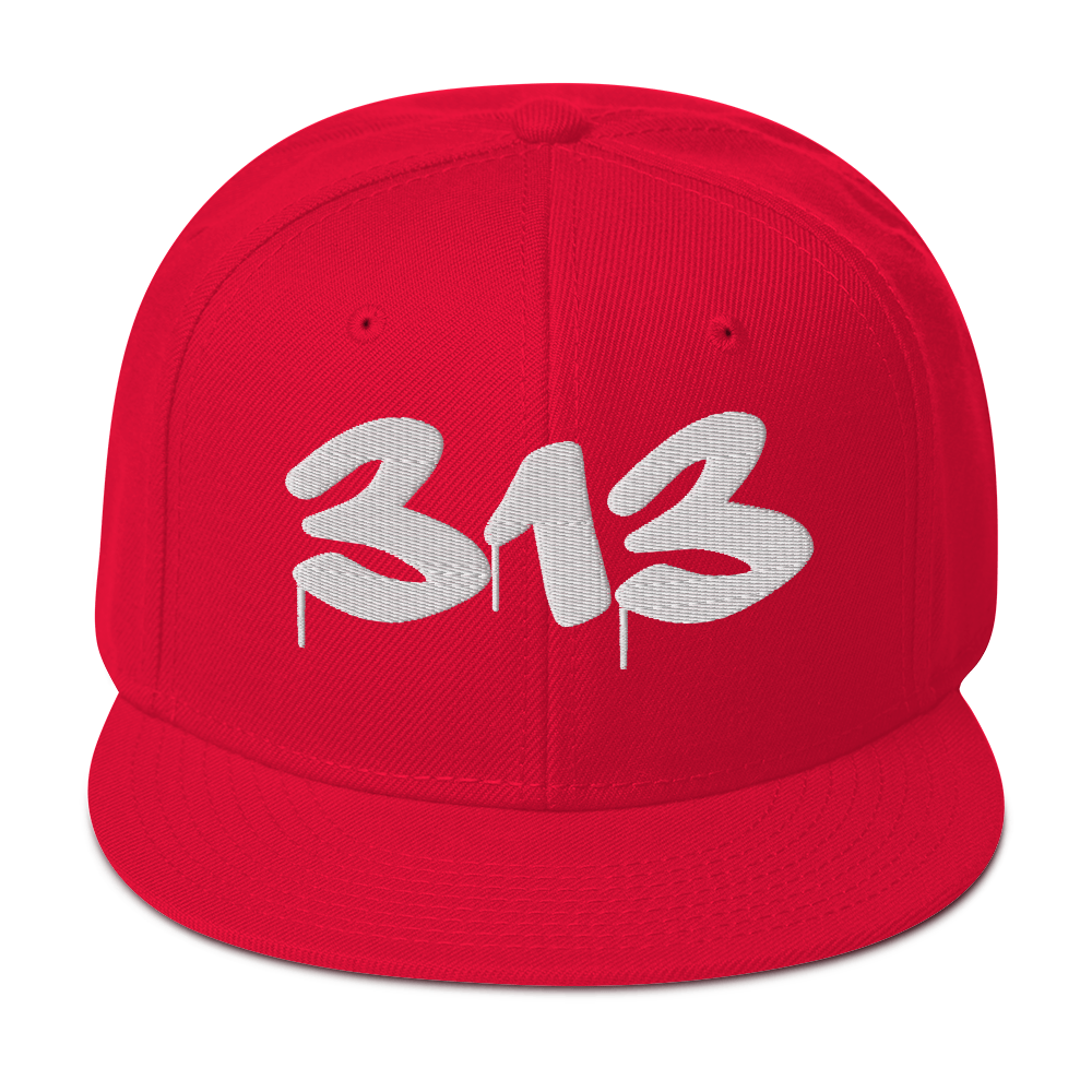 Detroit '313' Snapback (Tag Font) | 6-Panel