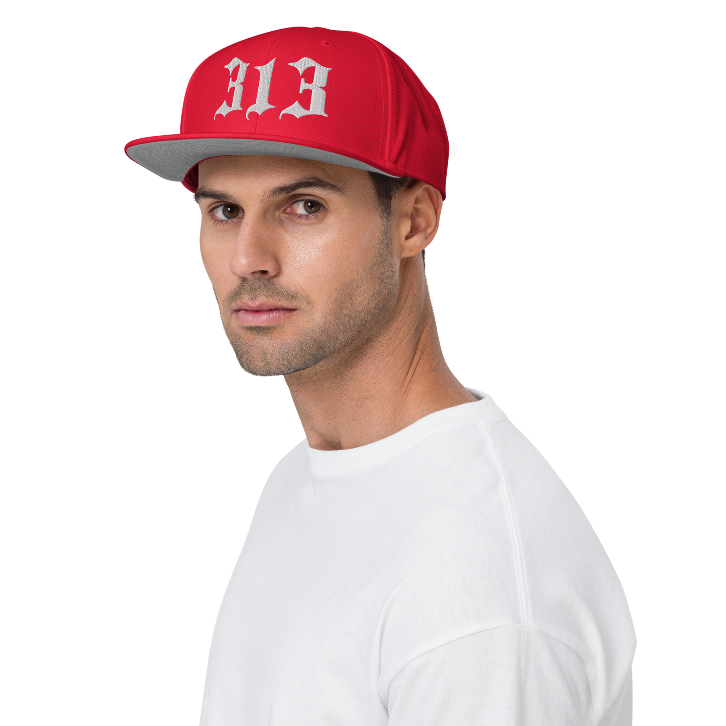 Detroit '313' Snapback (Old English Font) | 6-Panel