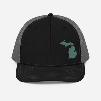 Michigan Vintage Trucker Hat | Copper Green Outline