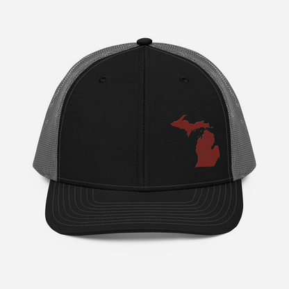 Michigan Vintage Trucker Hat | Cherryland Red Outline