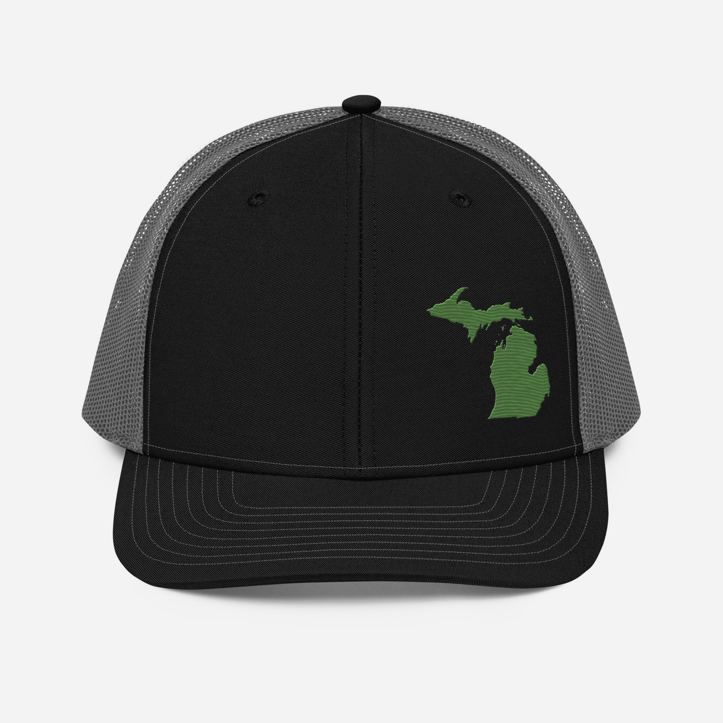 Michigan Vintage Trucker Hat | Pine Green Outline