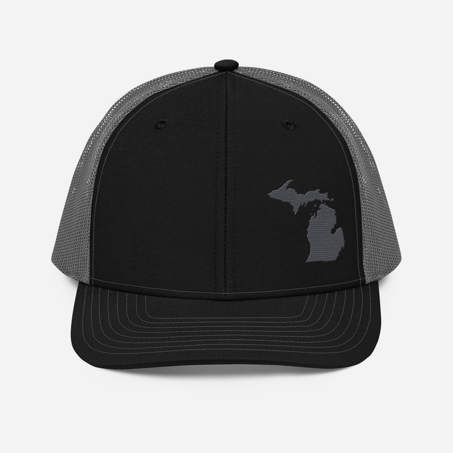 Michigan Vintage Trucker Hat | Iron Ore Grey Outline