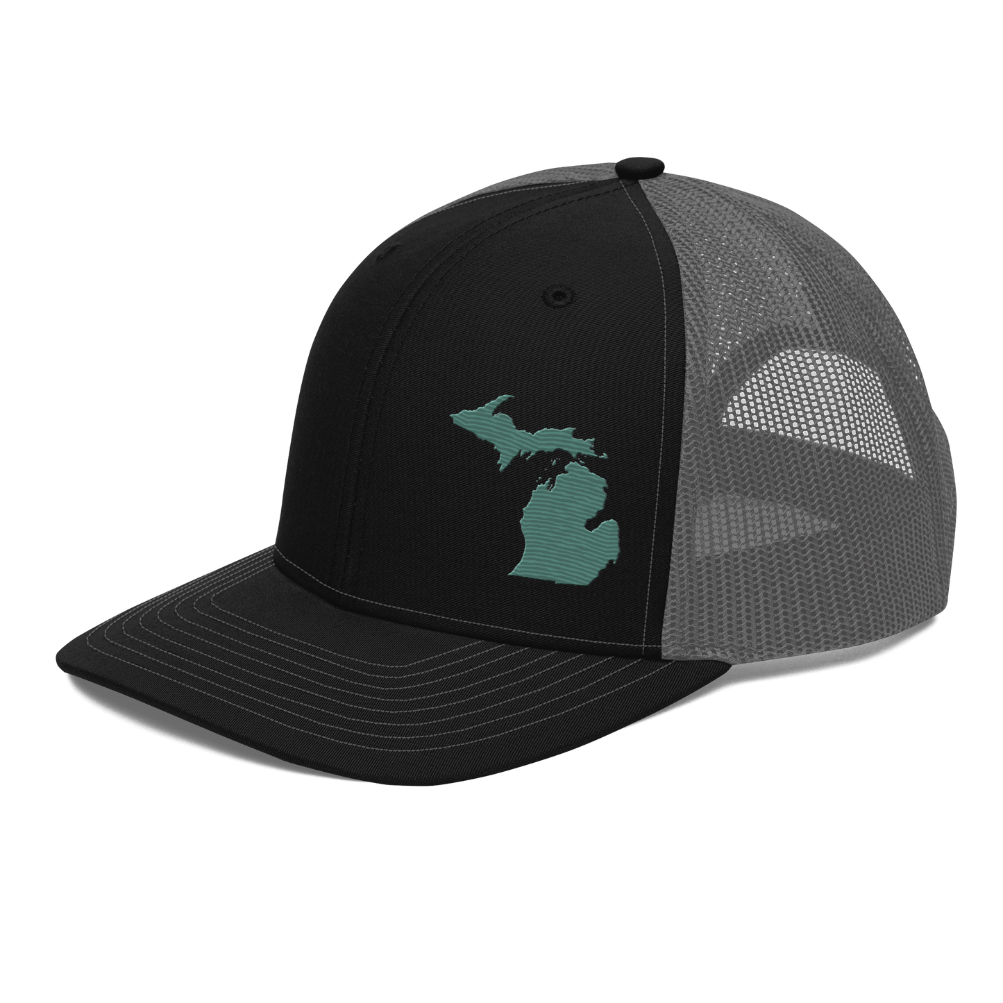 Michigan Vintage Trucker Hat | Copper Green Outline