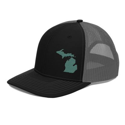 Michigan Vintage Trucker Hat | Copper Green Outline