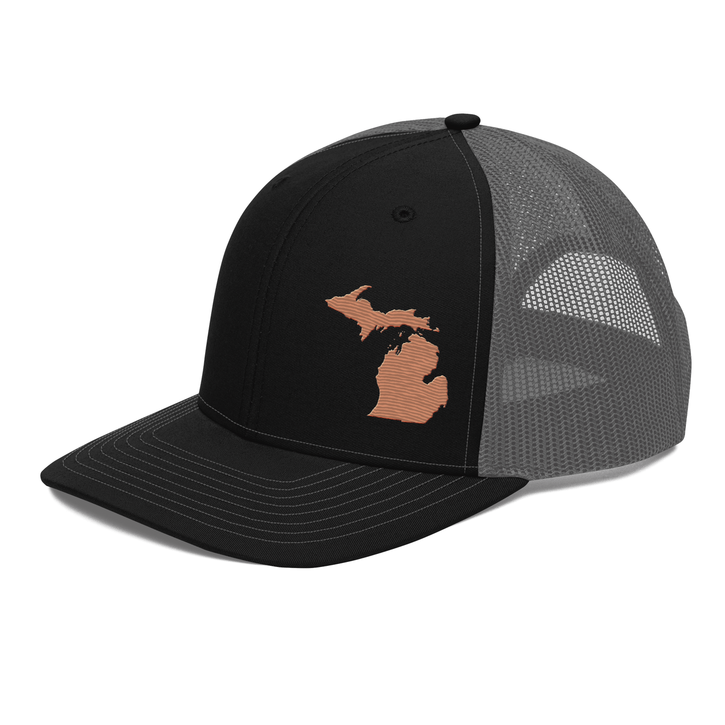 Michigan Vintage Trucker Hat | Copper Outline