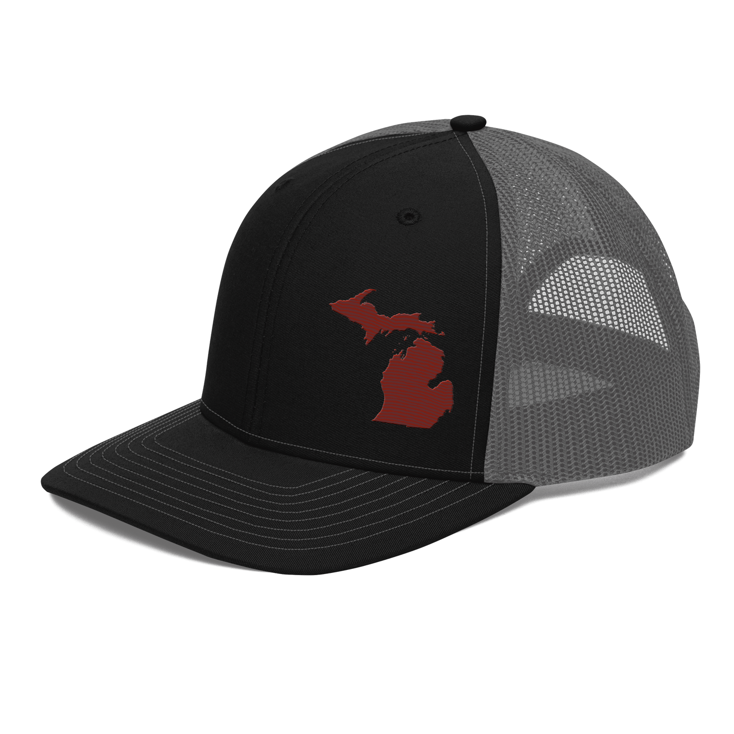 Michigan Vintage Trucker Hat | Cherryland Red Outline