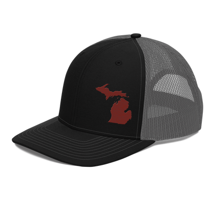 Michigan Vintage Trucker Hat | Cherryland Red Outline