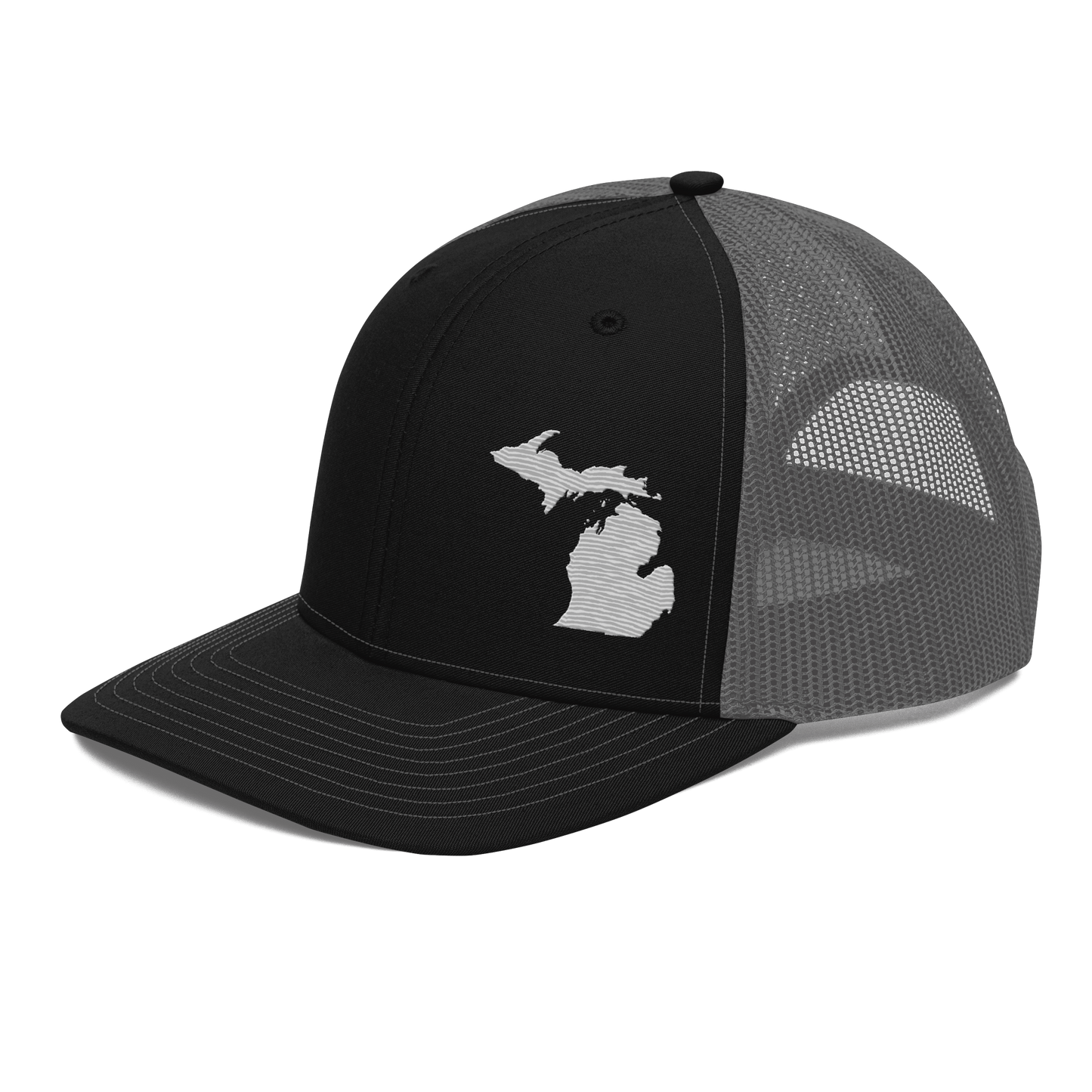 Michigan Vintage Trucker Hat | Platinum Outline