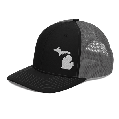 Michigan Vintage Trucker Hat | Platinum Outline