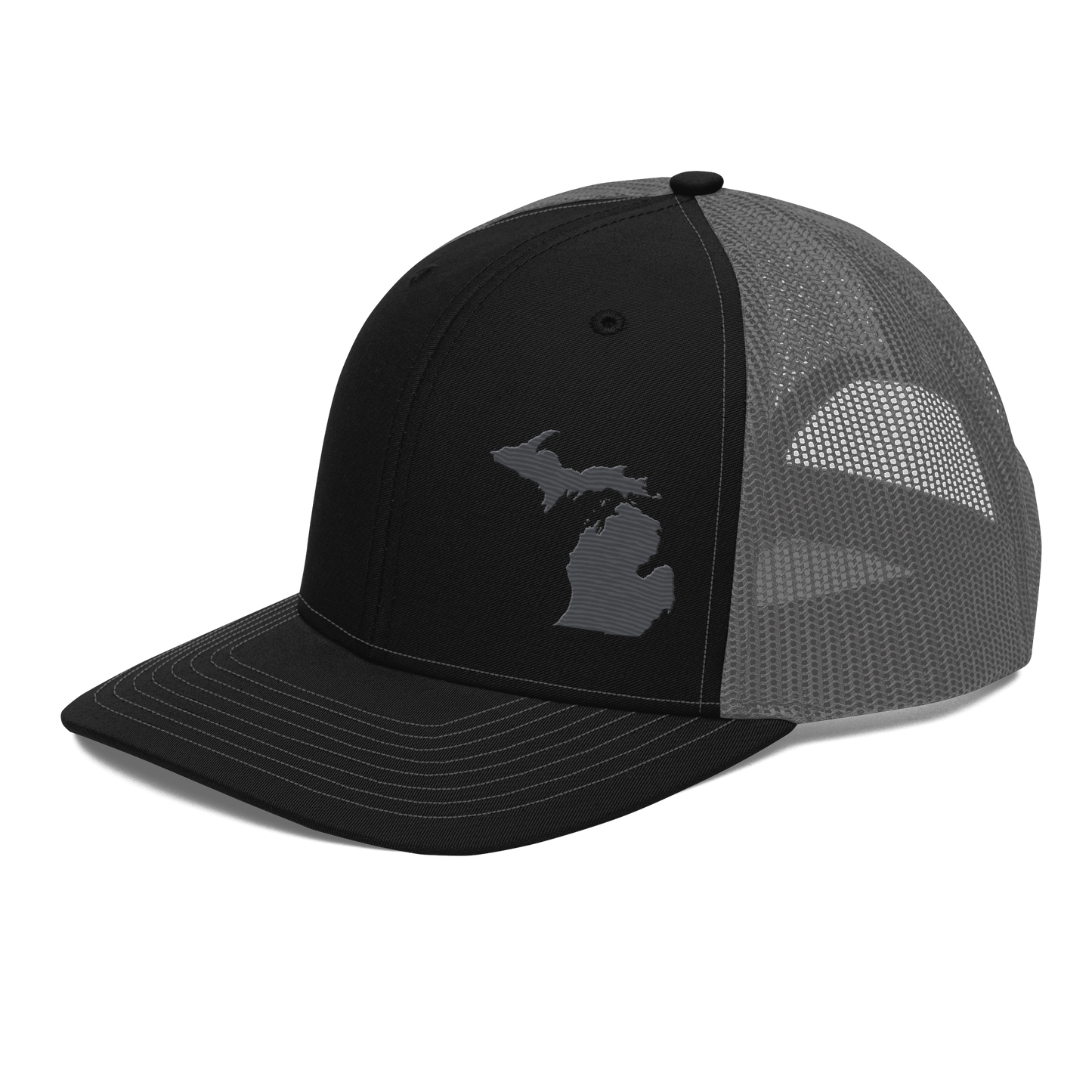 Michigan Vintage Trucker Hat | Iron Ore Grey Outline