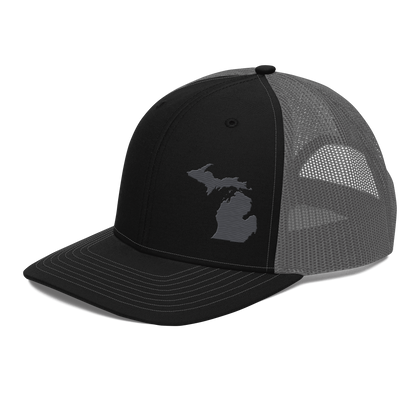 Michigan Vintage Trucker Hat | Iron Ore Grey Outline