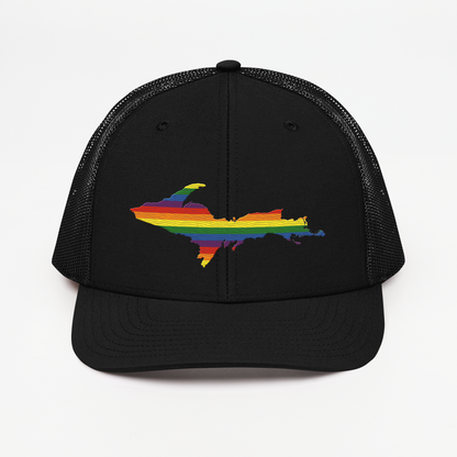 Upper Peninsula Vintage Trucker Hat | Rainbow Pride Edition