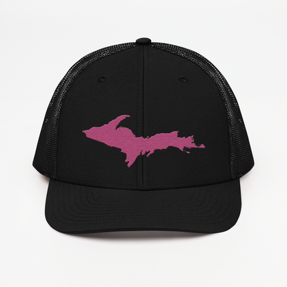 Upper Peninsula Vintage Trucker Hat | Apple Blossom Pink