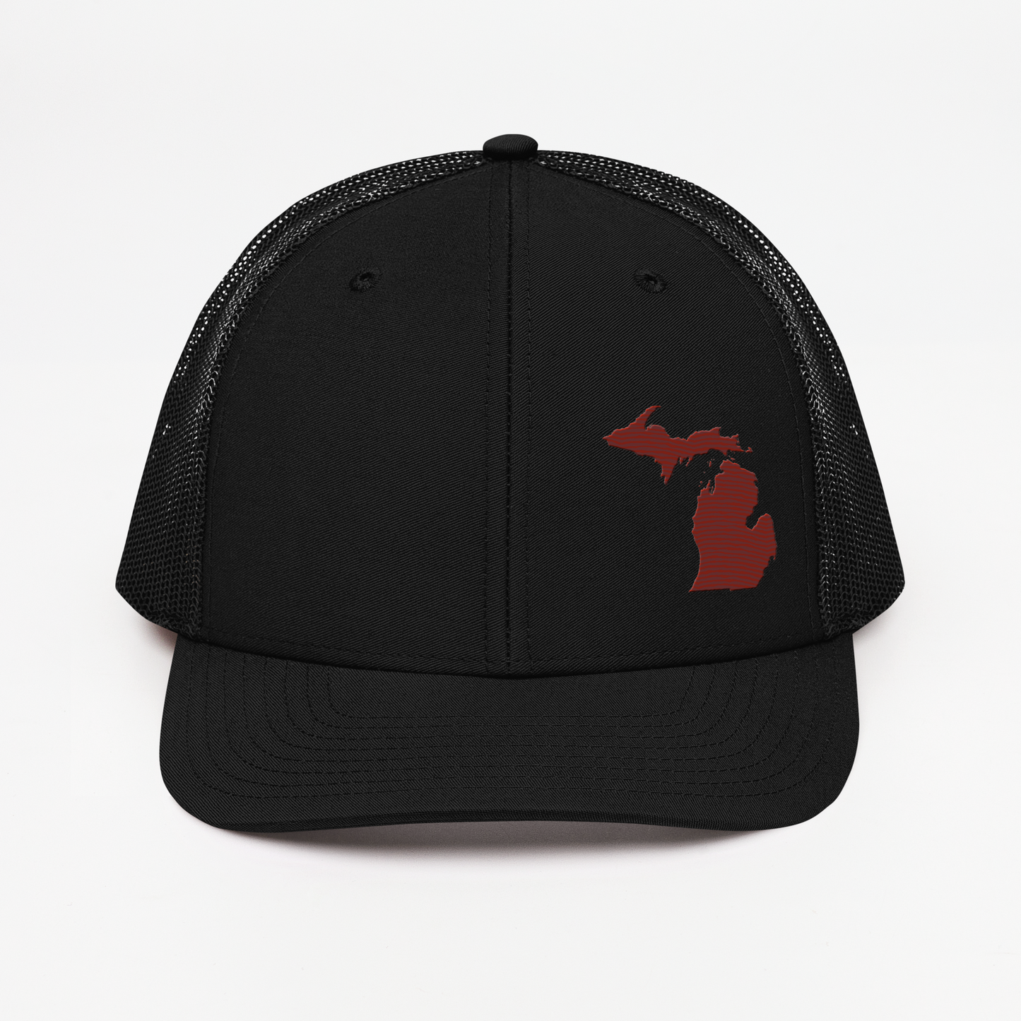 Michigan Vintage Trucker Hat | Cherryland Red Outline