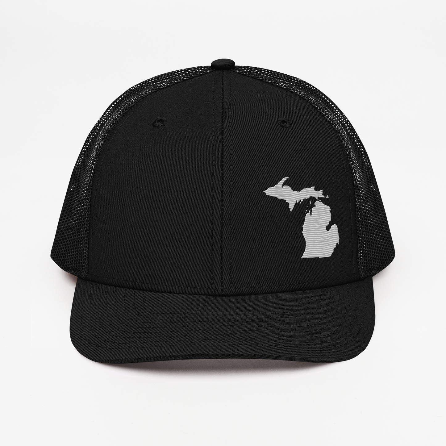 Michigan Vintage Trucker Hat | Platinum Outline