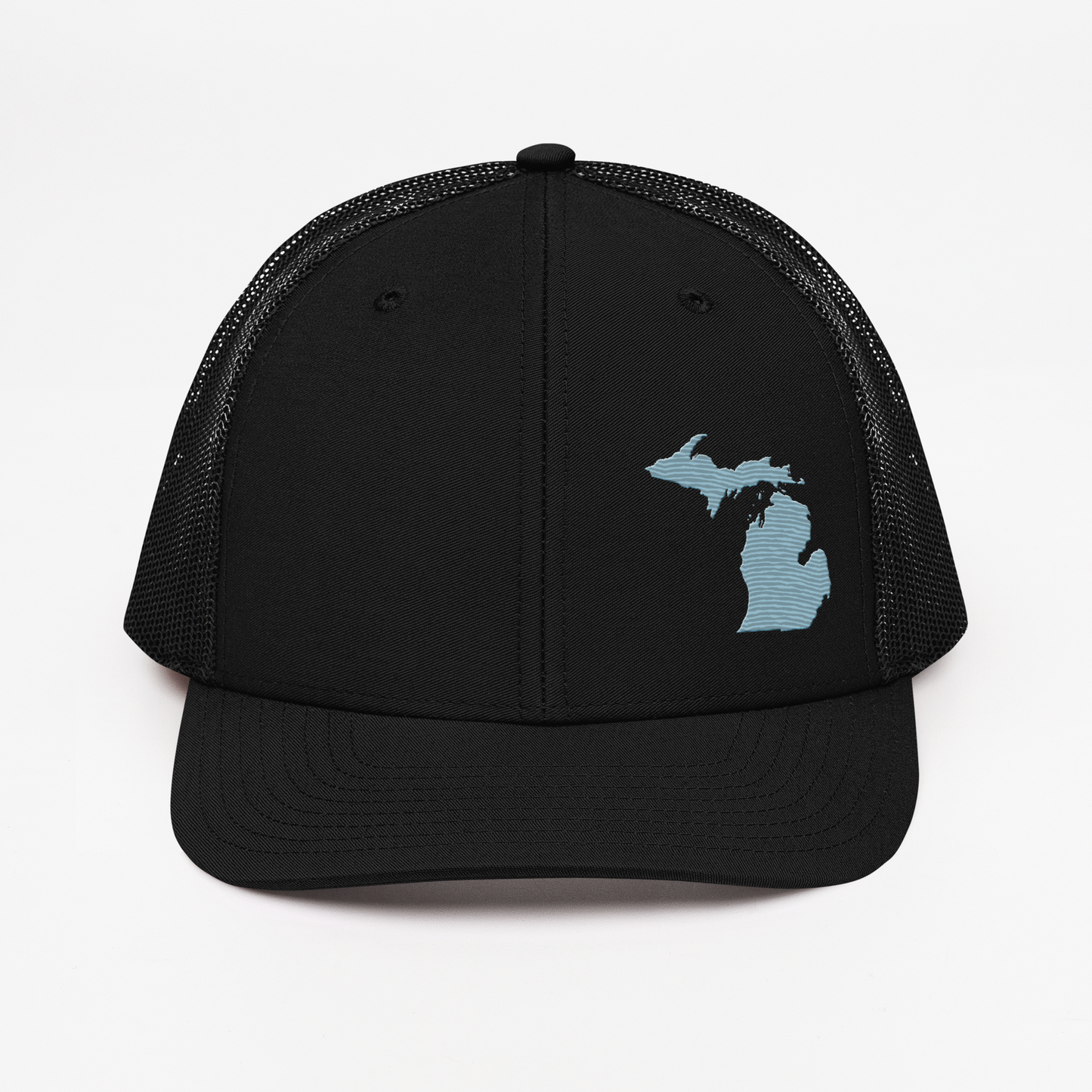 Michigan Vintage Trucker Hat | Opal Blue Outline