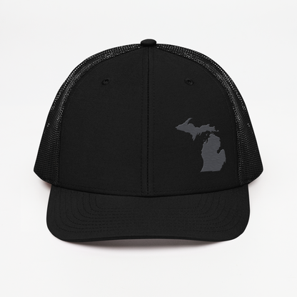 Michigan Vintage Trucker Hat | Iron Ore Grey Outline