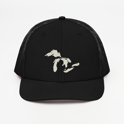 Great Lakes Vintage Trucker Hat | Ivory White