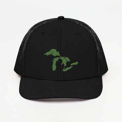 Great Lakes Vintage Trucker Hat | Pine Green