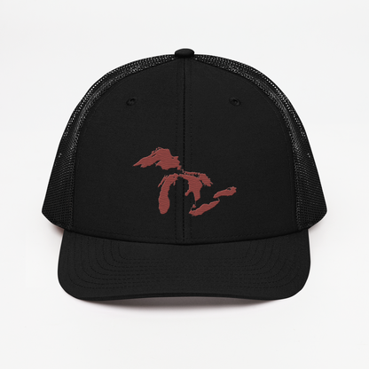 Great Lakes Vintage Trucker Hat | Ore Dock Red