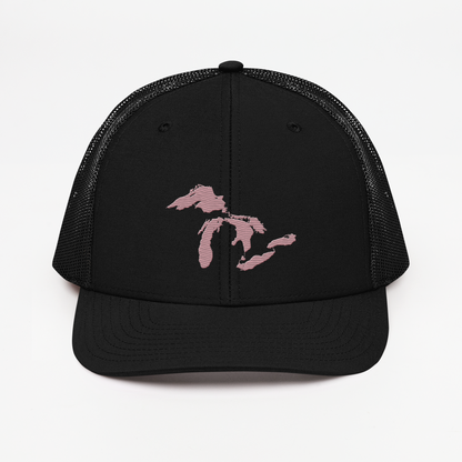 Great Lakes Vintage Trucker Hat | Cherry Blossom Pink