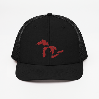 Great Lakes Vintage Trucker Hat | Thimbleberry Red