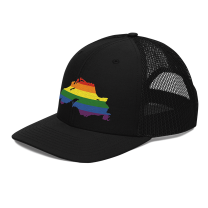 Lake Superior Vintage Trucker Hat | Rainbow Pride Edition