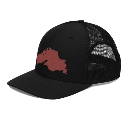 Lake Superior Vintage Trucker Hat | Ore Dock Red