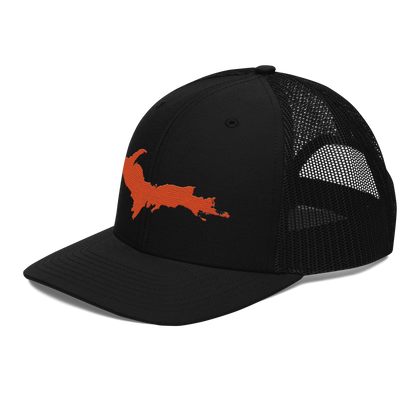 Upper Peninsula Vintage Trucker Hat | Maple Leaf Orange