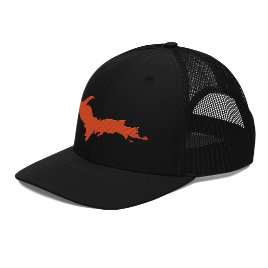 Upper Peninsula Vintage Trucker Hat | Maple Leaf Orange