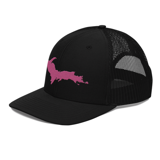 Upper Peninsula Vintage Trucker Hat | Apple Blossom Pink