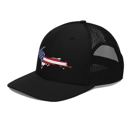 Upper Peninsula Vintage Trucker Hat | Patriotic Edition