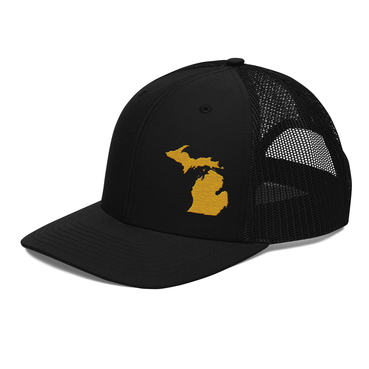 Michigan Vintage Trucker Hat | Gold Outline