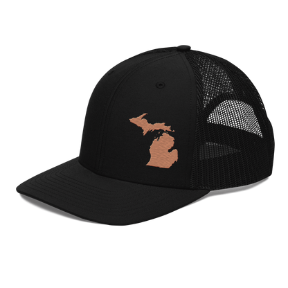 Michigan Vintage Trucker Hat | Copper Outline