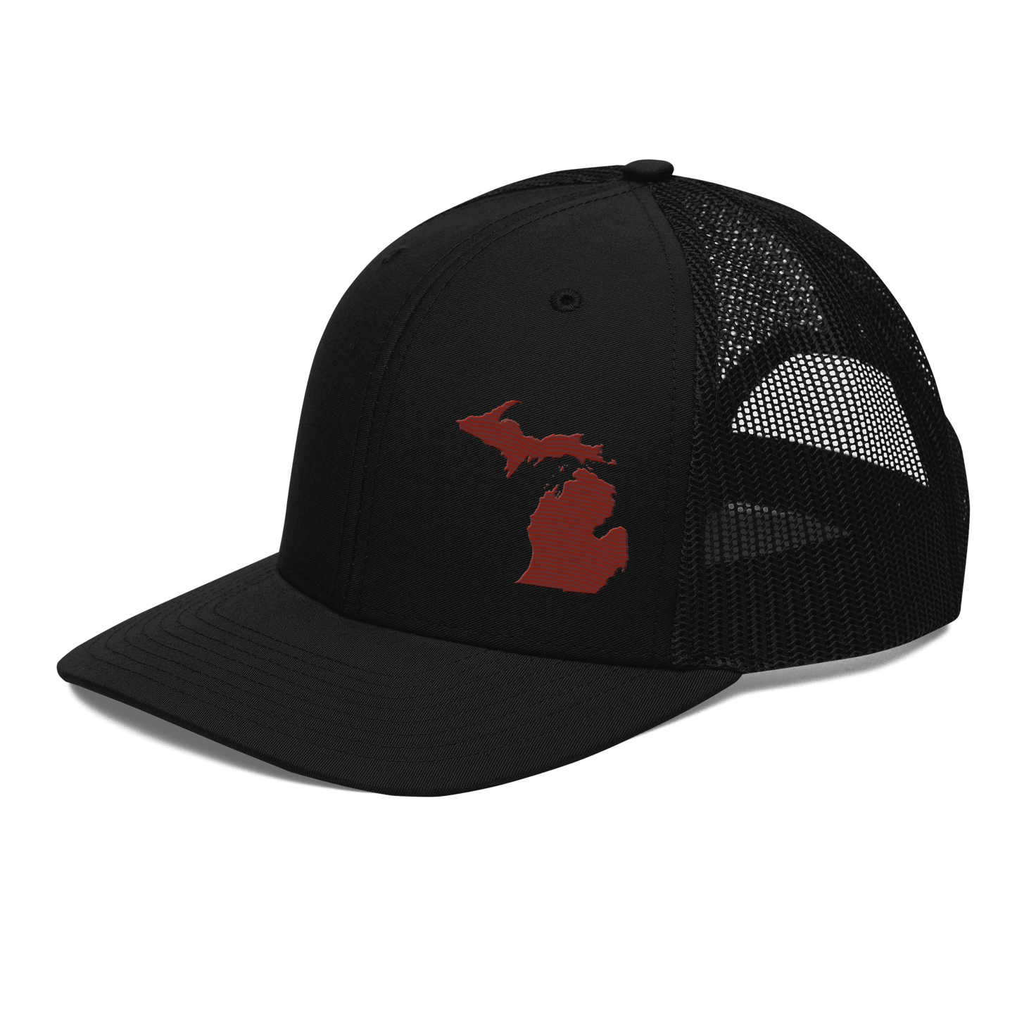 Michigan Vintage Trucker Hat | Cherryland Red Outline