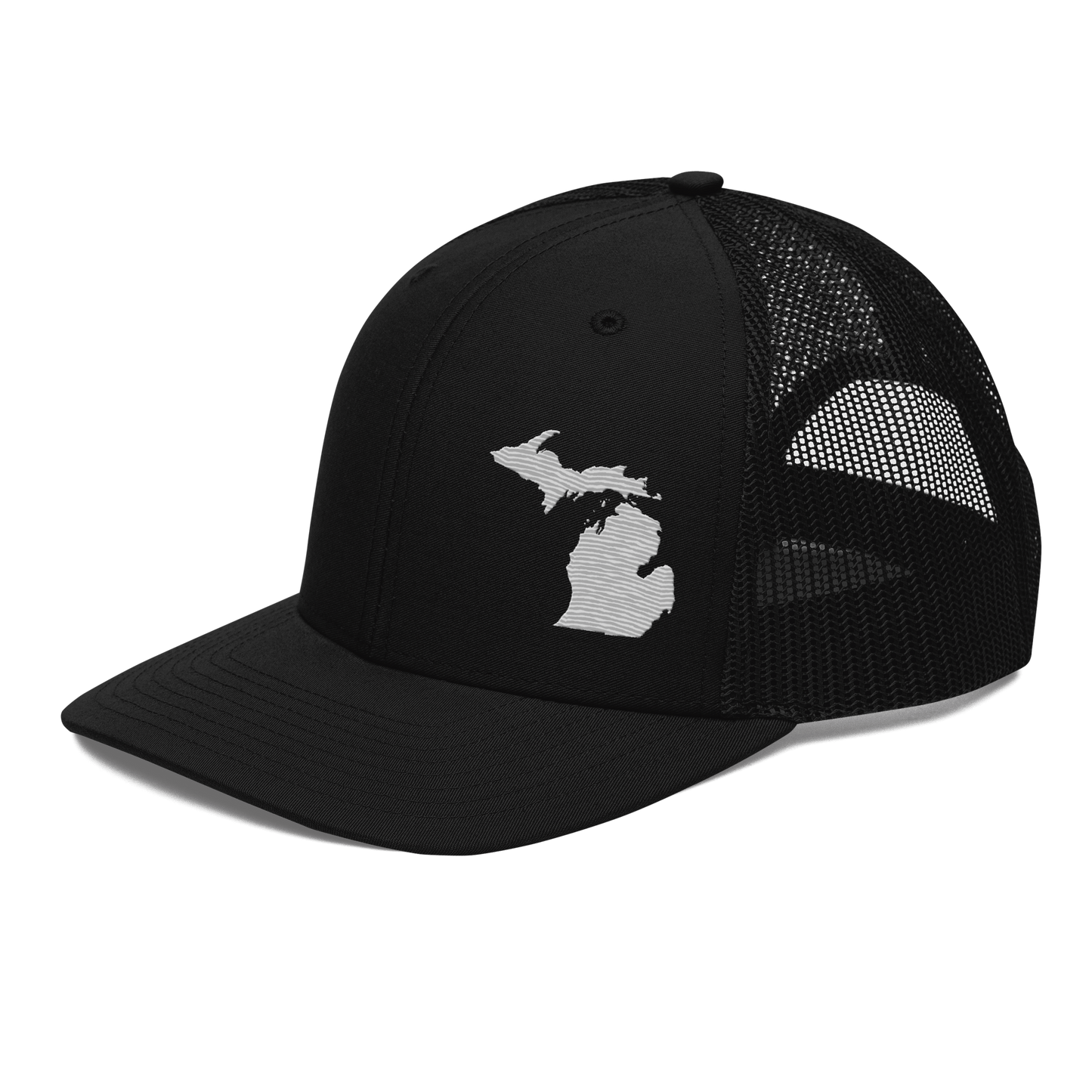 Michigan Vintage Trucker Hat | Platinum Outline