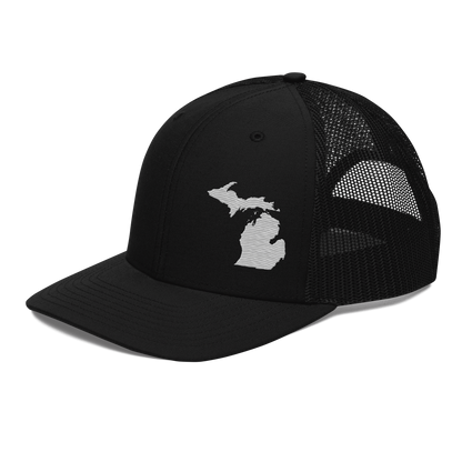 Michigan Vintage Trucker Hat | Platinum Outline