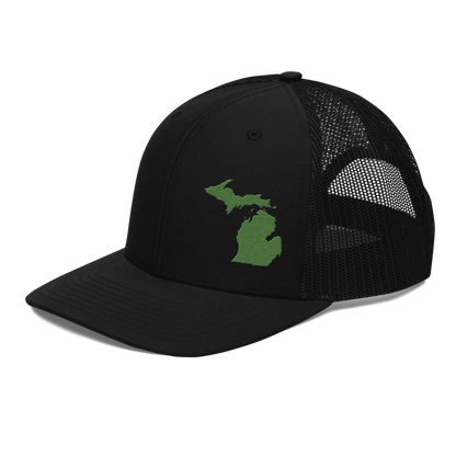 Michigan Vintage Trucker Hat | Pine Green Outline